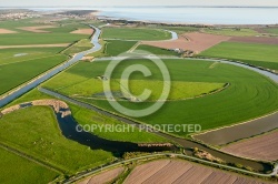 Marais Poitevin vue du ciel