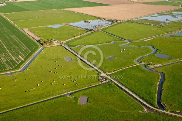 Marais Poitevin vue du ciel