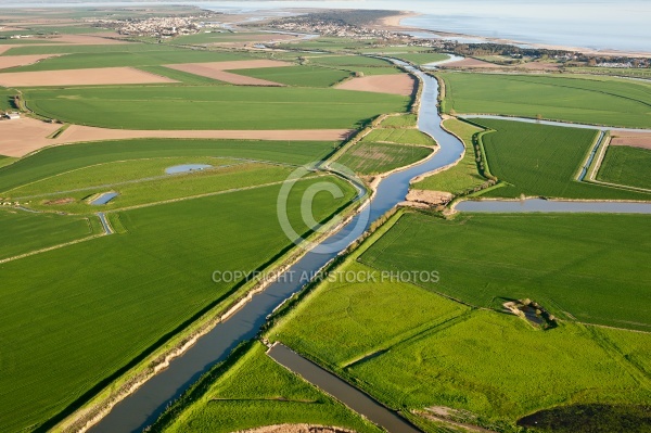 Marais Poitevin vue du ciel