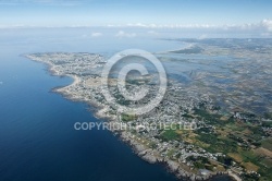 Marais salants de Guérande  vue du ciel