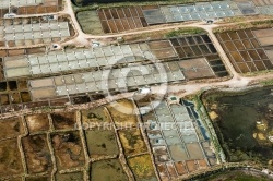 Marais Salants de Guérande, Batz-sur-Mer vue du ciel