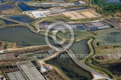 Marais Salants de Guérande , La Turballe vue du ciel