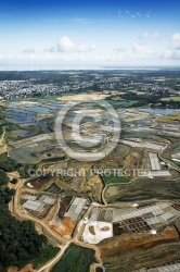 Marais Salants de Guérande , La Turballe vue du ciel