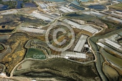 Marais Salants de Guérande , La Turballe vue du ciel