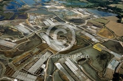 Marais Salants de Guérande , La Turballe vue du ciel