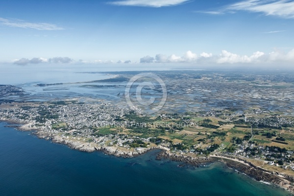 Marais salants de Guérande  vue du ciel