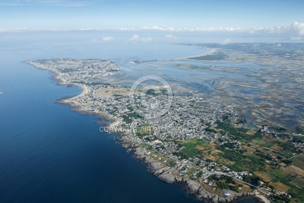 Marais salants de Guérande  vue du ciel