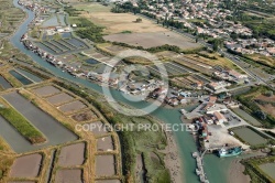 Marais salants de île-d Oléron vue du ciel