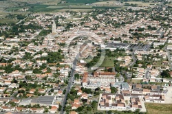 Marennes vue du ciel