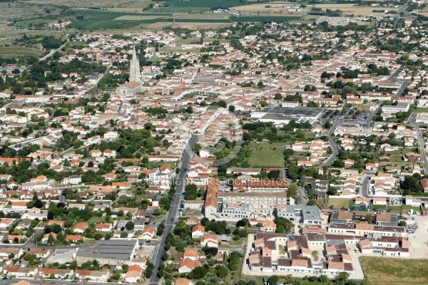 Marennes vue du ciel