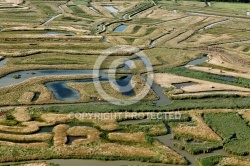 Maris de Hiers-Brouage vue du ciel