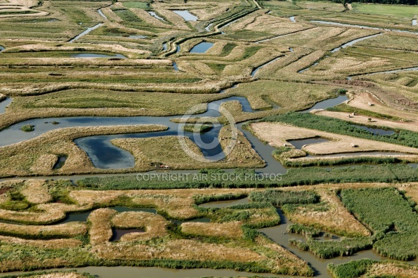 Maris de Hiers-Brouage vue du ciel