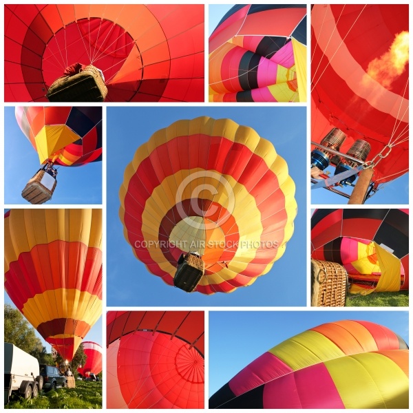 montgolfières collage