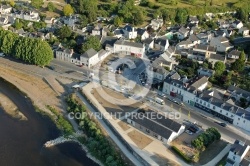 Montsoreau sur Loire vu du ciel