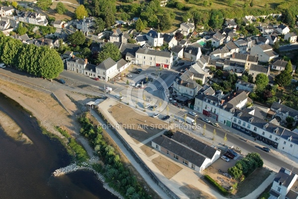 Montsoreau sur Loire vu du ciel