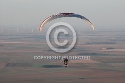 Paramoteur en vol