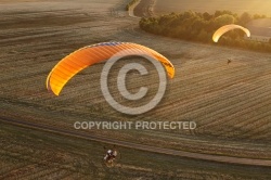 Paramoteur en vol Paramoteur en vol