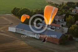 Paramoteur en vol