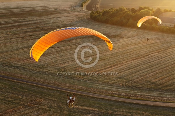 Paramoteur en vol