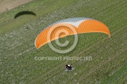 Paramoteur parapente