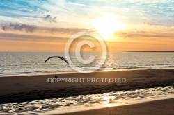 Paramoteur plage de Vendée