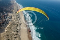 Paramoteur seignosse plage