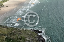 Parapente plage de Kervel , Finistère