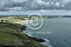 Parapente vu du ciel  Beg ar Véchen , Finistère