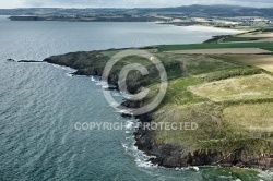 Parapente vu du ciel  Beg ar Véchen , Finistère