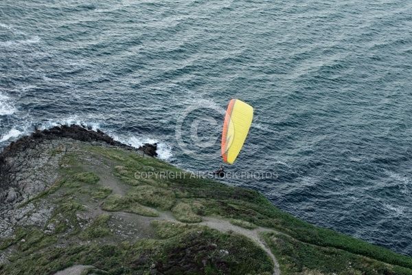 Parapente vu du ciel  Beg ar Véchen , Finistère