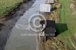 Pécheries au carrelet, Bouin, vendée 85, Pays de loire