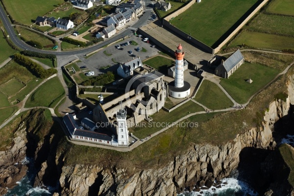 Phare de la Pointe de St-Mathieu , Bretagne vue du ciel