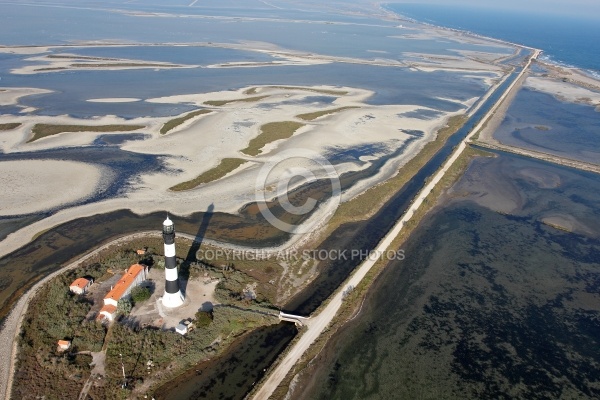 Photo aerienne  Phare de Faraman en Camargue