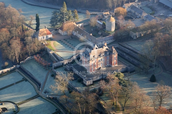 Photo aerienne du chateau du Haut Rosay - septeuil  78790 