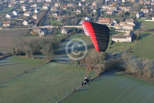 Photo aerienne en paramoteur