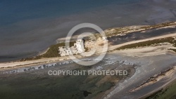 Photo aerienne ruine marais de Camargue