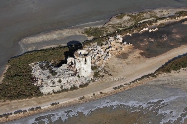 Photo aerienne ruine Salin de Giraud