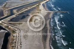 Photo aerienne étangs de Camargue