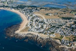 Photo aérienne de Batz-sur-Mer plage Valentin