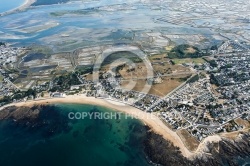 Photo aérienne de Batz-sur-Mer plage Valentin