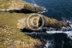 Photo aérienne de la Pointe de Tal ar Grip