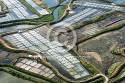 Photo aérienne des Marais Salants de Guérande