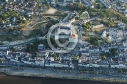 Photo aérienne du château de Saumur