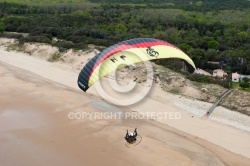 Photo aérienne paramoteur Vendée Jard-sur-mer