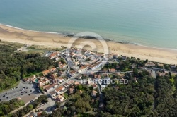 Photo aérienne plage du Rocher, Longeville-sur-Mer