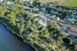 Photo aérienne camping de de Montsoreau sur Loire 49