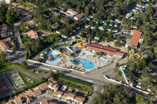 Photo aérienne camping Longeville-sur-mer