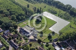 Photo aérienne château de Saint-Denis-Sur-Loire