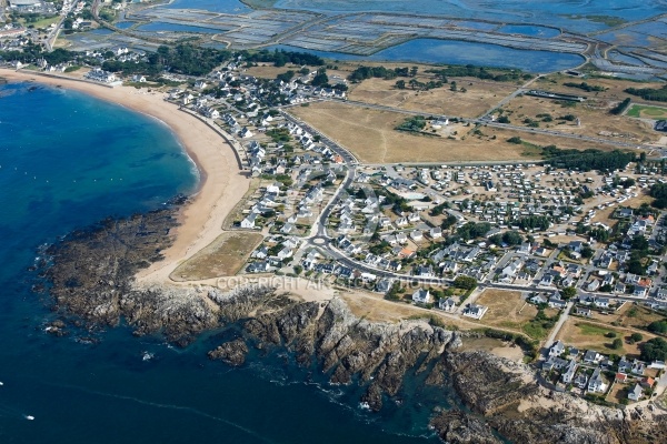 Photo aérienne de Batz-sur-Mer plage Valentin