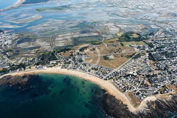 Photo aérienne de Batz-sur-Mer plage Valentin